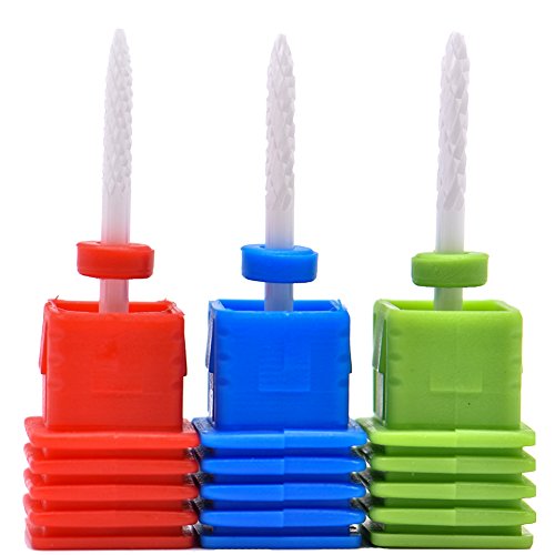 Set de Puntas de Cerámica para Taladro de Uñas 3/32" miniatura 1