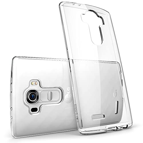 Natural Tactility Clear Soft TPU Back Shockproof Silicone Gel Rubber Bumper Full-Body Protective Case Cover Compatible with LG G4 4G LTE Phone