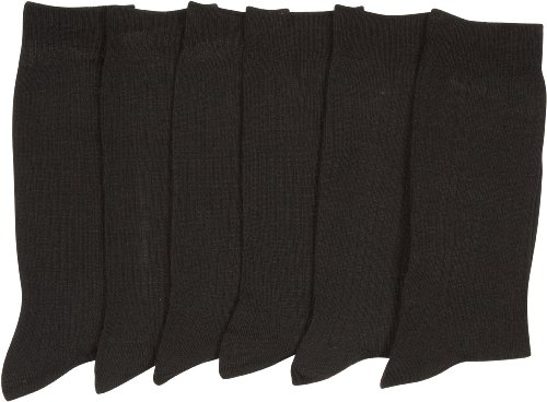 Sakkas Mens Cotton Blend Pattern And Ribbed Dress Socks Value 6-Pack2