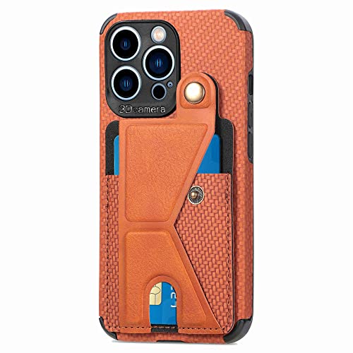 Coque antichoc iPhone 8 marron silicone cr&eacute;ative avec porte-carte