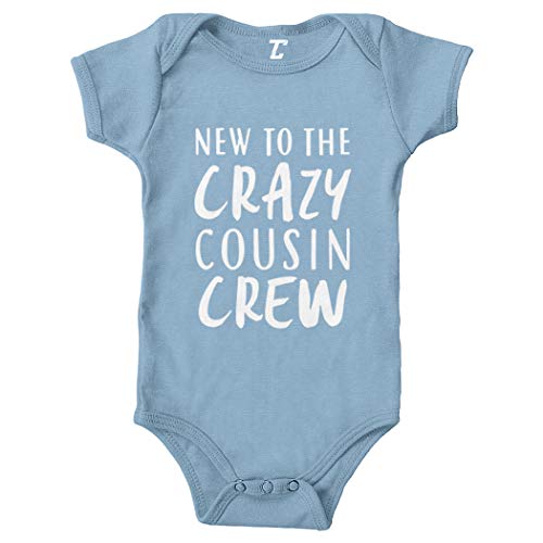 New to The Crazy Cousin Crew - Newborn Bodysuit (Light Blue, Newborn)
