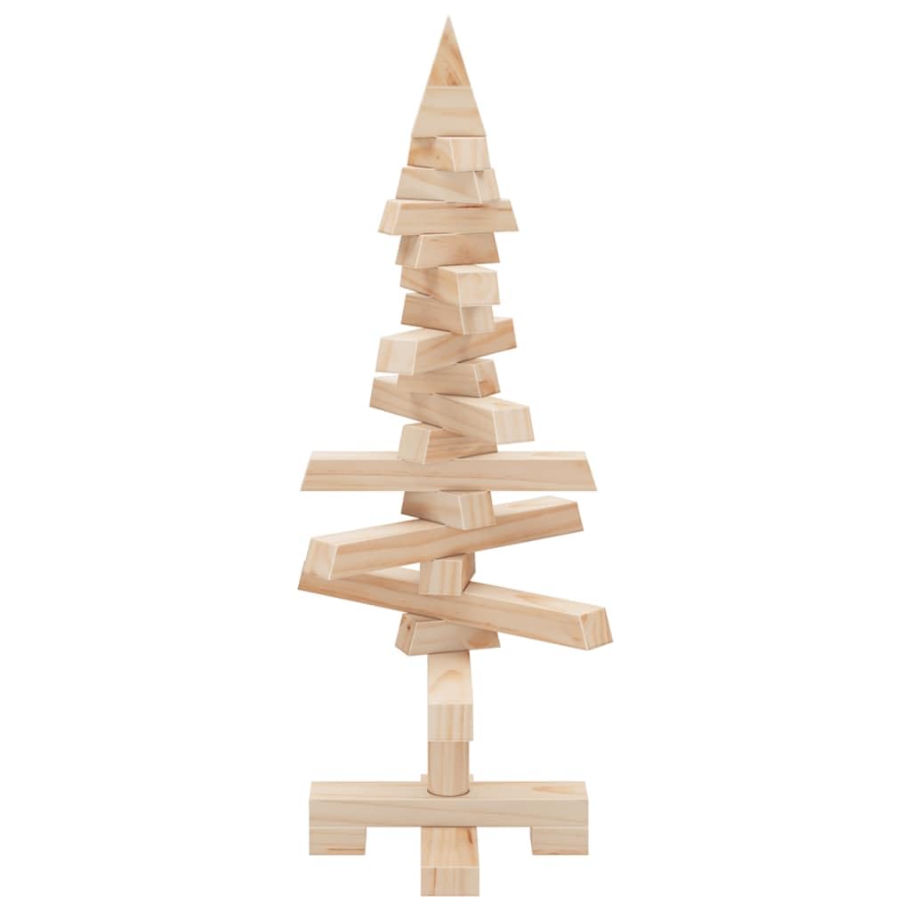 Madera de árbol de Navidad para decoración de madera maciza de pino de 60 cm, decoración de bricolaje para la oficina en casa, diseño que ahorra espacio, ambiente navideño para interiores y exteriores