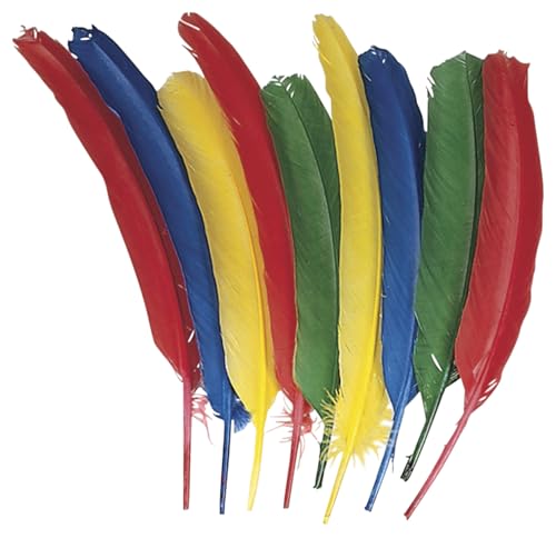 Creativity Street Long Colored Quills, 10 to 12 Inches, Assorted Colors, Set of 12