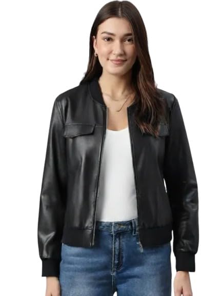 Crop Jacket,Classic Leather Jacket,Ladies' Slim Fit Leather Jacket,Women's Genuine Leather Jacket,Crop Leather Jacket, Short Leather Jacket, Crop Leather Jacket For Women,Jacket10.-picture-32