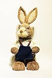 Premium Decor Christmas Country Rustic Vintage Figurine Ornaments, Home Decor, Table Top Decoration, Natural Materials Wood Pine, Reindeer Snowman Santa Claus Rabbit Owl