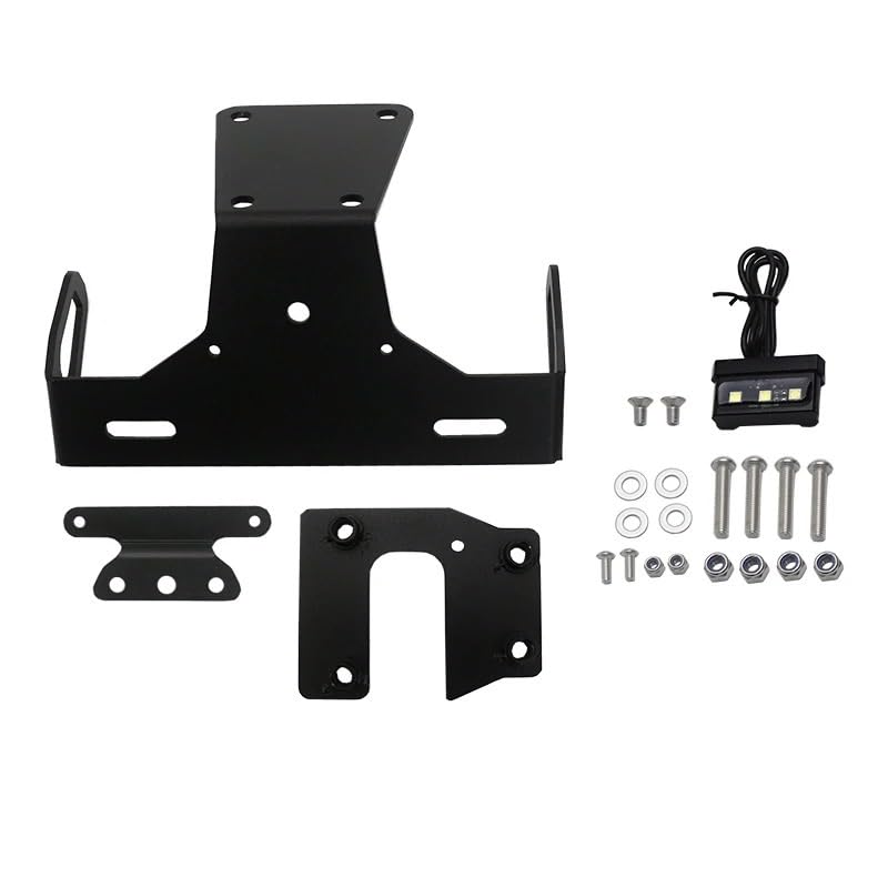 Support plaque immatriculation Z900 avec éclairage LED et éliminateur garde-boue
