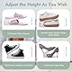 TAVADA Einstellbare Schuhregale,24 Stück Schuhstapler/Schuhhalter Set,Schuhorganizer,Doppelschicht Schuhstapler rutschfest Schuhstapler,höhenverstellbar,Platzsparend,rutschfest Kunststoff Organizer