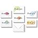 Juvale Blank Thank You Cards with Envelopes, 6 Watercolor Designs (4x6 In, 48 Pack)