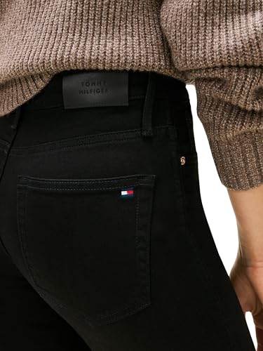 Tommy Hilfiger Damen Jeans Hose Black Bootcut Mid Rise, Schwarz (Black), 34W/28L – Ansicht 4