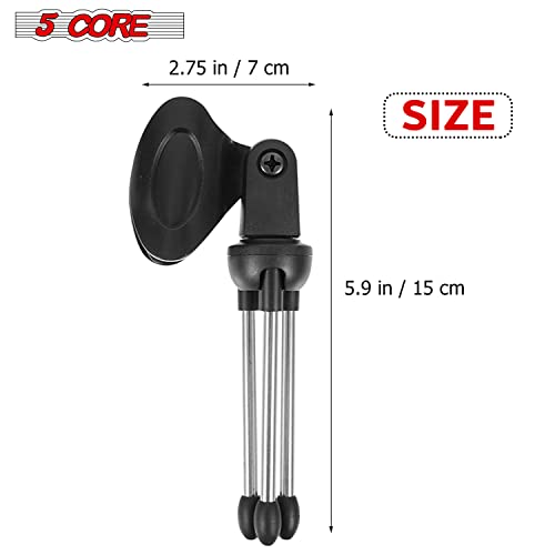 Premium Mini Microphone Stand Tripod Universal Adjustable Desk Microphone Stand Portable Foldable Table Top Desktop Stand With Small Plastic Microphone Clip 5 Core #TOP2