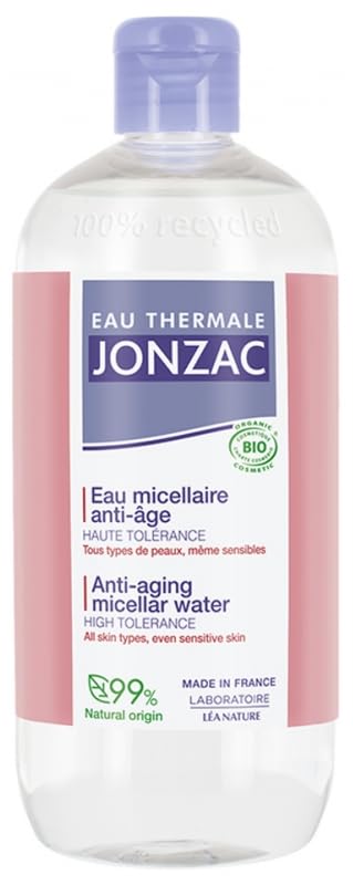 Micellar Cleansing Water for Sensitive Skin Face and Eyes 500ml - Anti Aging Makeup Remover with Hyaluronic Acid