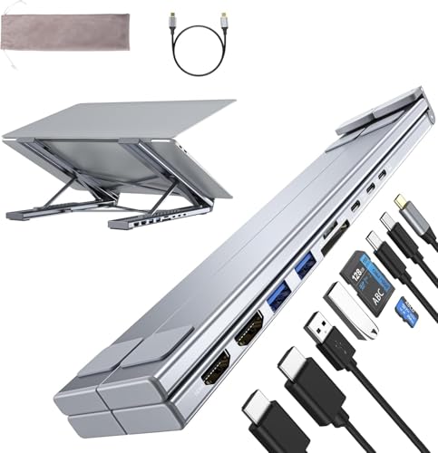 Umaniy M91 9-in-1 Dual-Monitor Stand on Amazon