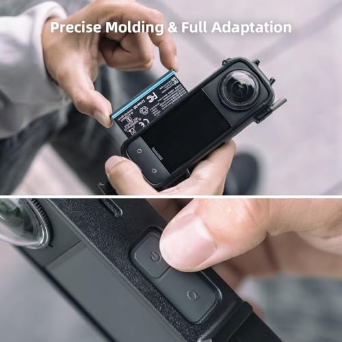 Image of Action Pro Protective Frame Skeleton Case Camera Mount with 1 /4 Thread Adapter Compatible with Insta360 X4 Action Camera (Black)