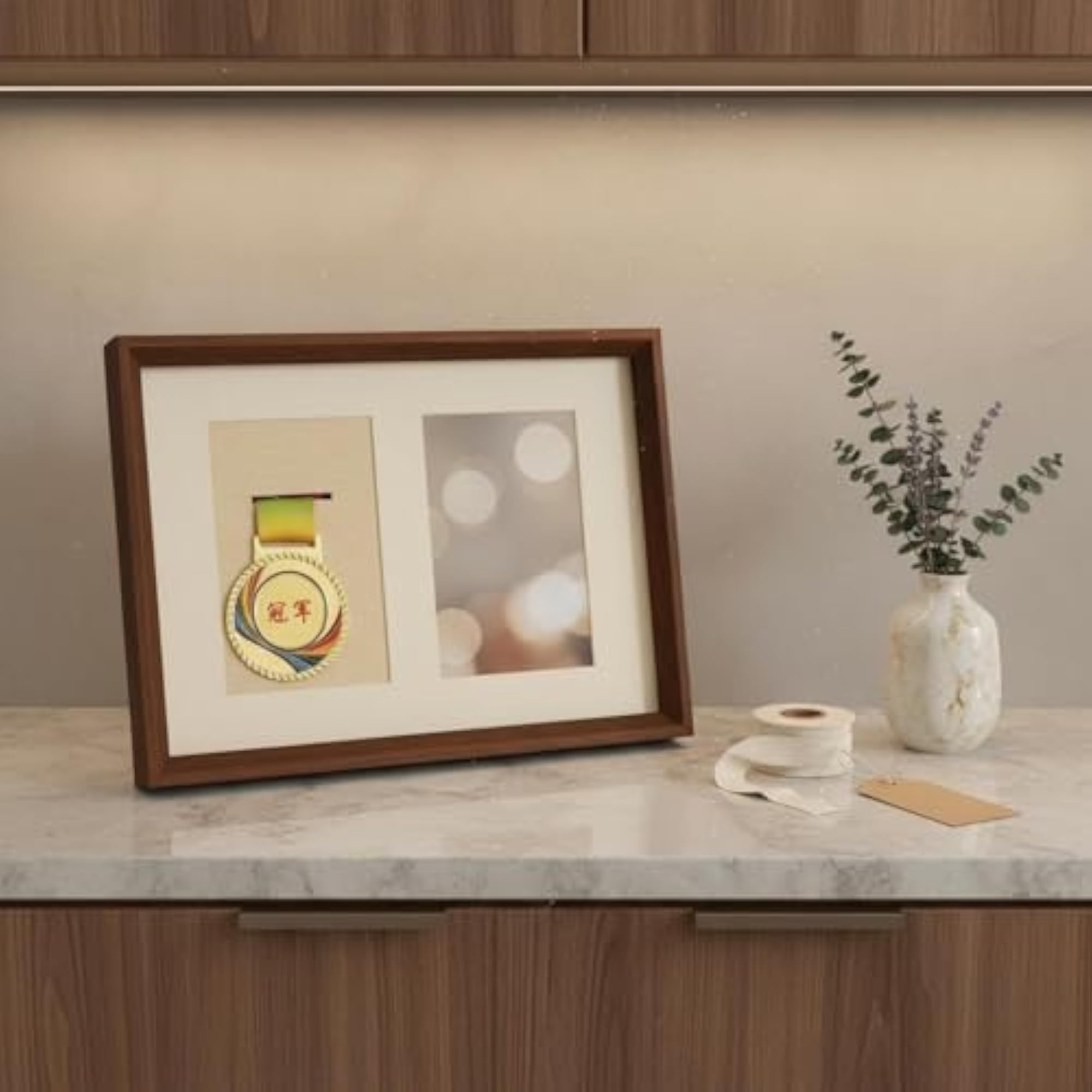 Solid Wood Medal Display Frame Ideal Gift