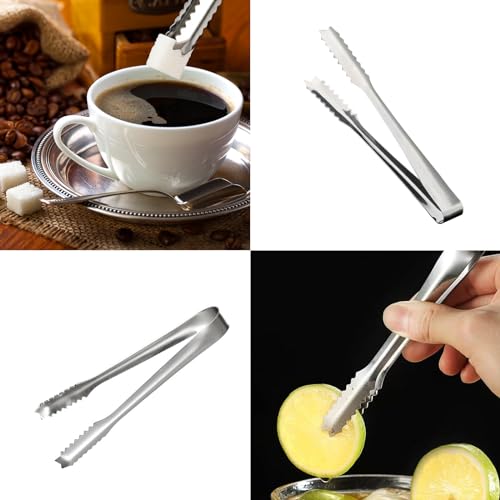 Redamancy 10 Pcs Ice Tongs, Sweet Tongs, Mini Tongs, Small Tong, Sugar Tong, SweetTongs for Pick Mix, Serving Tongs, for Food, Sweet, Bread, Cake, Ice - Image 6