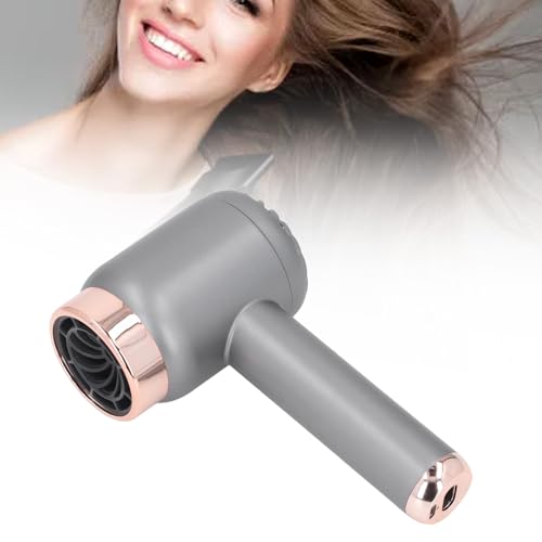 CHICIRIS Secador de Pelo Iónico, Secador Inalámbrico con Tecnología Iónica Avanzada con Batería de 1500 MAh y Motor de Alta Potencia, para un Secado Rápido en el Salón de Viaje en Casa (gris oscuro)