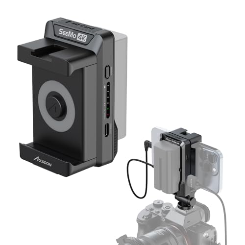 Image of Accsoon SeeMo 4K HDMI Video Transmission System for i-Phone iPad 4K30 fps /1080 60fps Turn iOS into Camera Field Monitor for Video Monitoring /Recording /Reviewing /Sharing /Professional Video Production