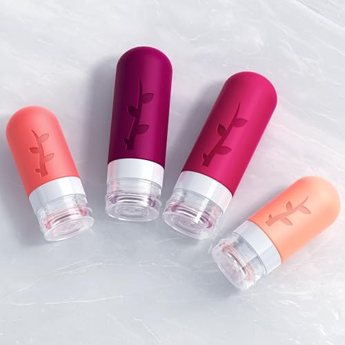 Image of Travel Bottles for Toiletries, Tsa Approved Silicone Containers for Toiletries, Leak Proof Refillable Liquid 3oz 2oz Travel essentials for Shampoo Conditioner Lotion BPA Free