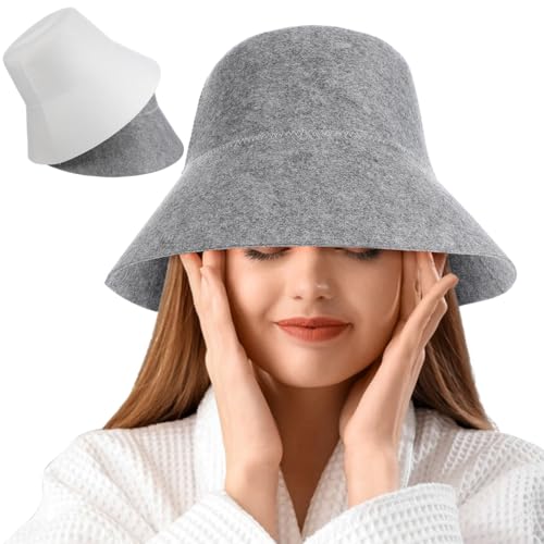 Chapeau de sauna Healeved anti-surchauffe pour protéger les cheveux au spa lot de 2