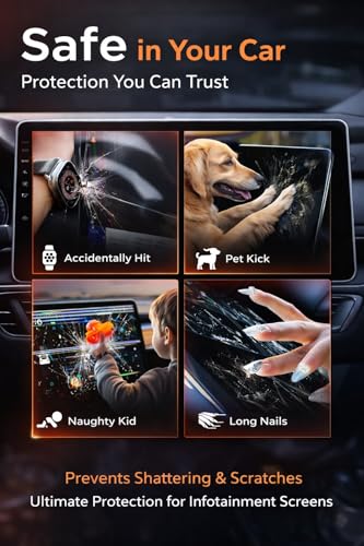 Image of Compatible For Tata Nexon EV Screen Guard | 7 Inch Infotainment Display / 7Inch Instrument Cluster /Steering /AC Console CREATIVE PLUS | 2025-2026 Facelift Protector (7 Inch Pack Of 3)