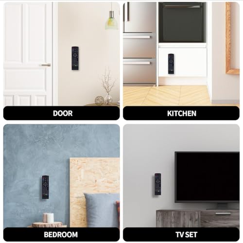 Sarini 4PCS Magnetic Remote Control Holder Wall Mounted Remote Control Magnetic Clip Air Conditioner TV Projector Storage Magnetic Hooks