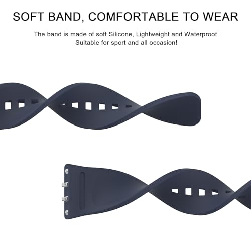 Image of Tobfit Strap Compatible for Samsung Galaxy Fit 3 (Watch Not Included), Flexible Premium Adjustable Watch Band for Galaxy Fit3 2024 SM-R390 Men & Women