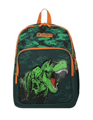 Xtrem Hopper 5Xt Backpack Mochila Green Dino