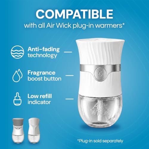 Image of Airwick Plug In Scented Oil Refill, Infused with Essential Oils, Plug In Air Fresheners for Home, Room Fresheners for Home Long Lasting, Plug In Refills, Home Essential, Fresh Waters,10 ct