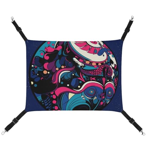 Hamac pour chat bleu réglable pour éviter le sol froid - 2