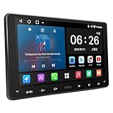 ATOTOLIFE A5L 9インチ Android 2DIN ディスプレイオーディオ、大画面フルタッチパネル、ワイヤレスCarPlay&Android Auto、Wi-Fi/BT/USB、GPS追跡、24バンドEQ DSP 内蔵、Bluetoothオーディオ一体型カーナビ、LRV/SWC/ミラーリンク