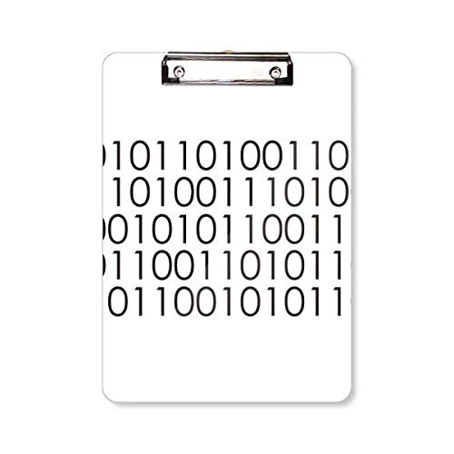 Porte-bloc A4 informatique ecriture binaire pour programmeur et codeur