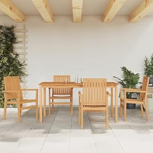 Generisch Generisch 5-TLG. Garten-Essgruppe Massivholz Teak,Möbel,Gartenmöbel,Gartenmöbel-Sets,60KG,3157917