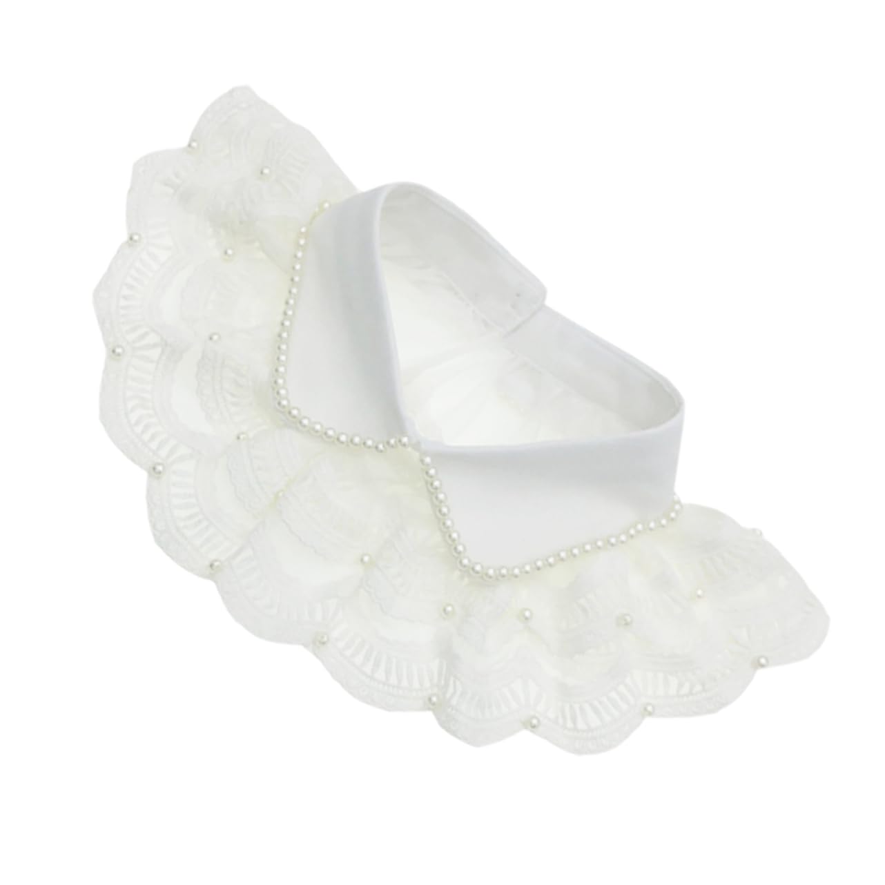 Holibanna Water Soluble Pearl Shawl Fake Collar Women Lace Collar Versatile Fashion Perfect Party Wedding Accessory