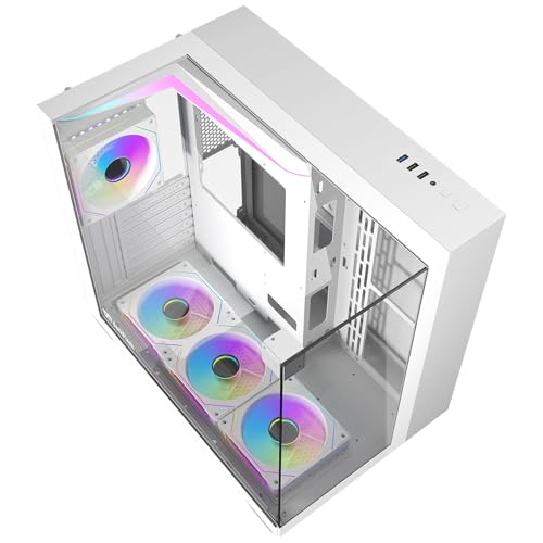 Boitier PC Moyen Tour Darkflash TH285 (Blanc)