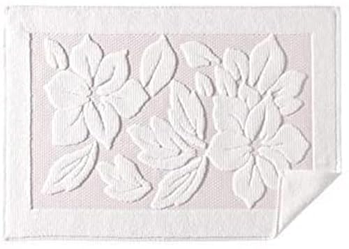 ASTREA TEXTILES Alfombra de baño para baño – Alfombra de suelo 100% algodón – Ropa de baño lavable (1 crema)