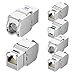 [UL Listed] Cable Matters 6-Pack RJ45 Shielded Cat6A Keystone Jack