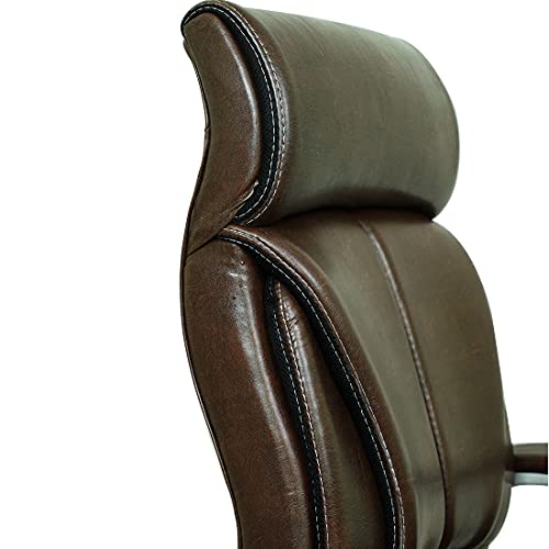 Image of CELLBELL C54 Ergonomic High Back Boss Chair Leather Office Chair /Director Chair /Leatherette Executive Revolving Chair [Brown]