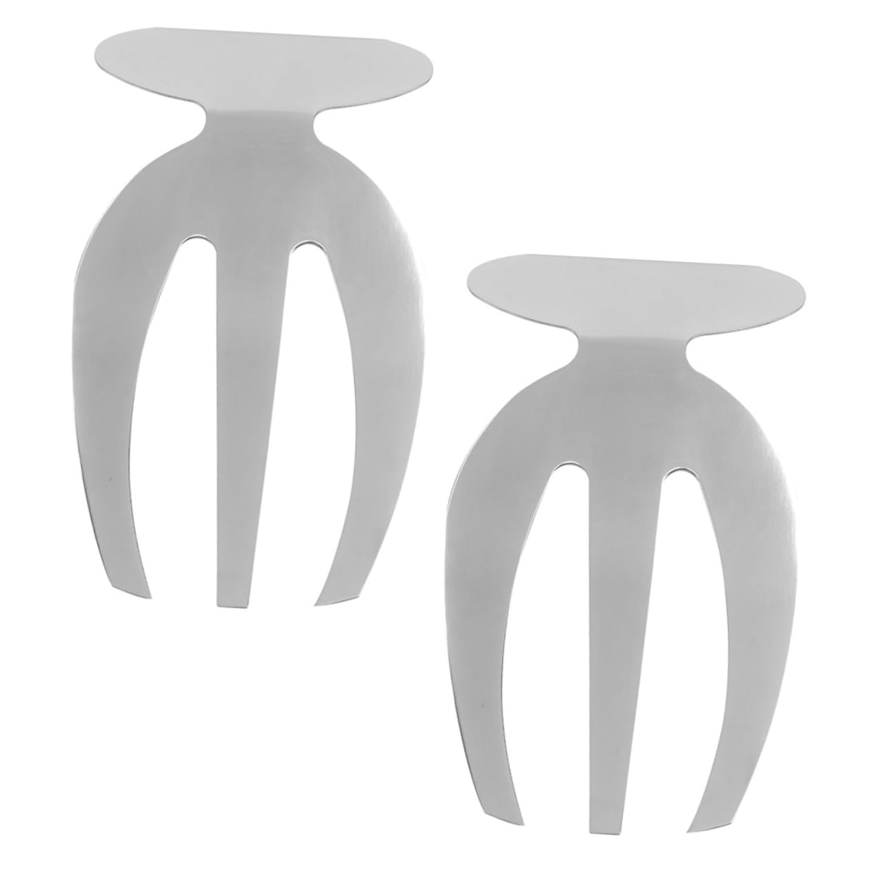 NAMOARLY 2pcs Stainless Steel Salad Claw Vegetable Pasta Stainless Salad Hands Salad Serving Fork Salad Tossers Claws Bear Claw Salad Servers Salad Serving Hands Salad Server Tool Silver