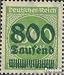 German Empire 308IV, Fleck in Second 0 of 1000 (Field 58) 1923 Hyperinflation (Stamps for Collectors)