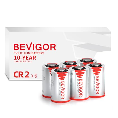 BEVIGOR CR2 3v Lithium Battery 6 Pack, CR15h...