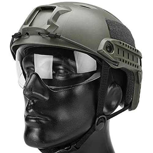 Casque tactique rapide BJ avec lunettes et support NVG