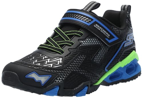 Skechers Hydro Lights, Zapatillas Niños, Negro Azul, 4 Big Kid