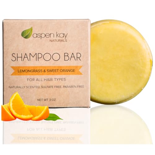 Aspen Kay Naturals Moroccan Argan Oil Shampoo Bar, Organic, Vegan,