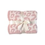 Baby Blanket Leopard | Baby Balnkets | Dusty Rose | Throw Blanket | CozyChic Baby Blanket | Baby Bla