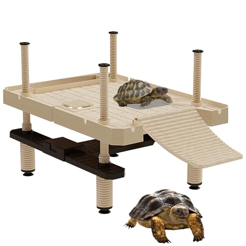 AMZTEMU Large turtle basking platform for aquatic turtles, Floating dock turtle -SIZE:L by AMZTEMU - Used condition - US$19.94