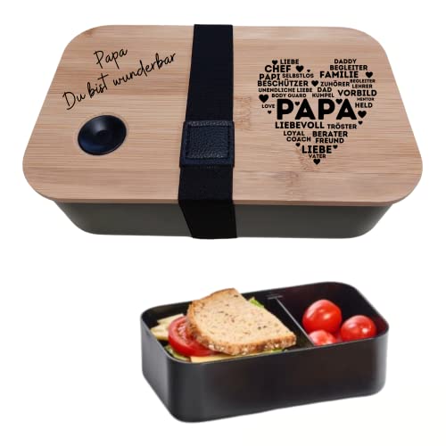 Druckerino - Brotdose - Lunchbox - Papa Du bist wunderbar -...