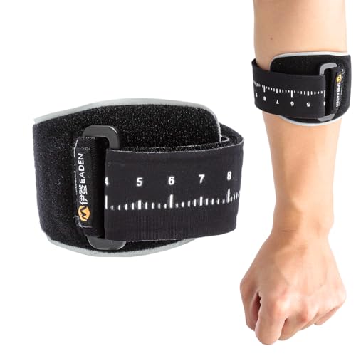 VQBKHO Tutore per gomito del tennis, bendaggio a compressione regolabile con scala di pressione, protezione articolazione del gomito contro il dolore, supporto per gomito leggero per uomo, donna