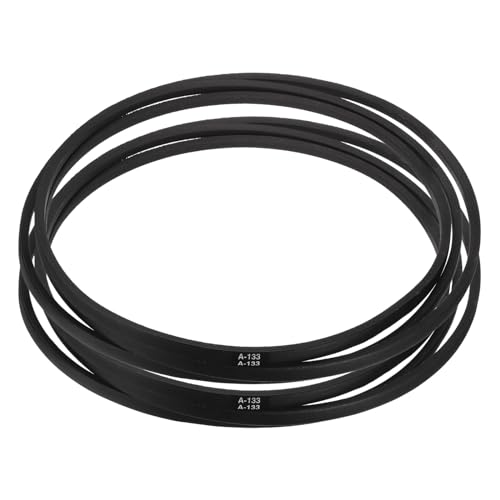 Image of uxcell 2pcs A133 or 4L1350 Classic Wrapped Rubber V-Belt, 133 inch(3380mm) Inside Circumference, A Profile V Belt
