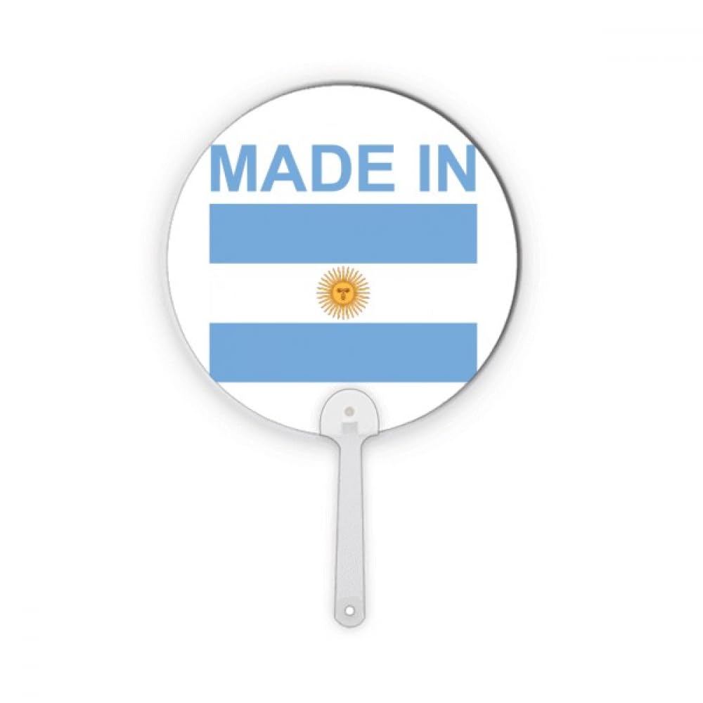 Éventail rond en plastique no/no Argentina Love pour décoration artisanale