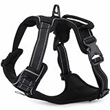 Lifepul Front Clip No Pull Dog Vest Harness - Dog Body Padded Reflective Vest with Handle - Oxford Material Vest for Dogs Comfort Control for Small Medium Large Dogs in Training &Walking